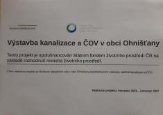 Kanalizace a ČOV Ohnišťany